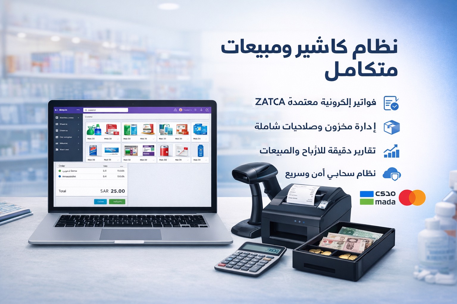 نظام كاشير ومبيعات